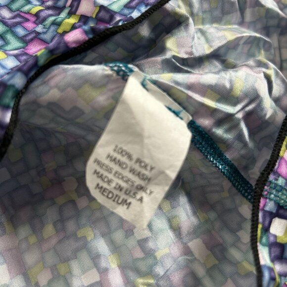 Beluya San Francisco Womens Geometric Pattern Button-Up Shirt Medium Long-Sleeve - Picture 5 of 8